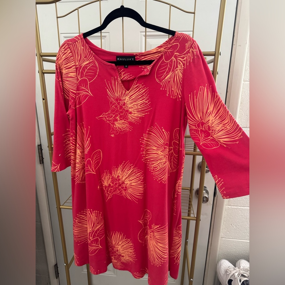 Red ‘Ōhi’a Lehua Women’s Dress